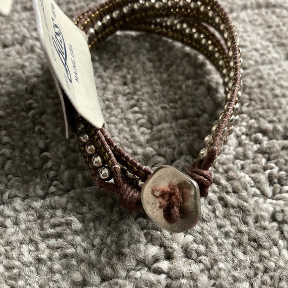 G.H. Bass & Co. Brown and Silver Wrap Bracelet - Picture 3 of 5